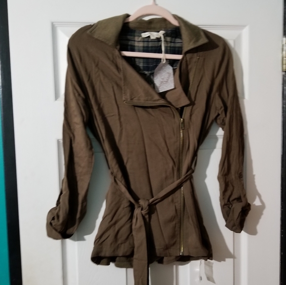 Hem and Thread Contrast Back Woven Jacket M - Picture 2 of 8